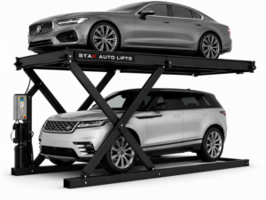 Two Post Scissor Wide Car Parking Lift